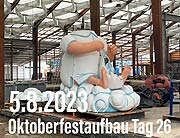 Oktoberfest 2023 Aufbau - Tag 26 (Samstag 05.08.2023) (©Foto: Martin Schmitz)